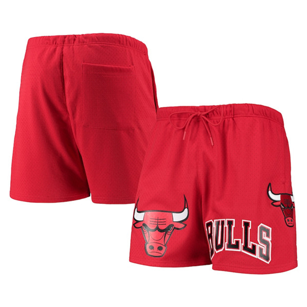 Men's Chicago Bulls Red Chenille Shorts